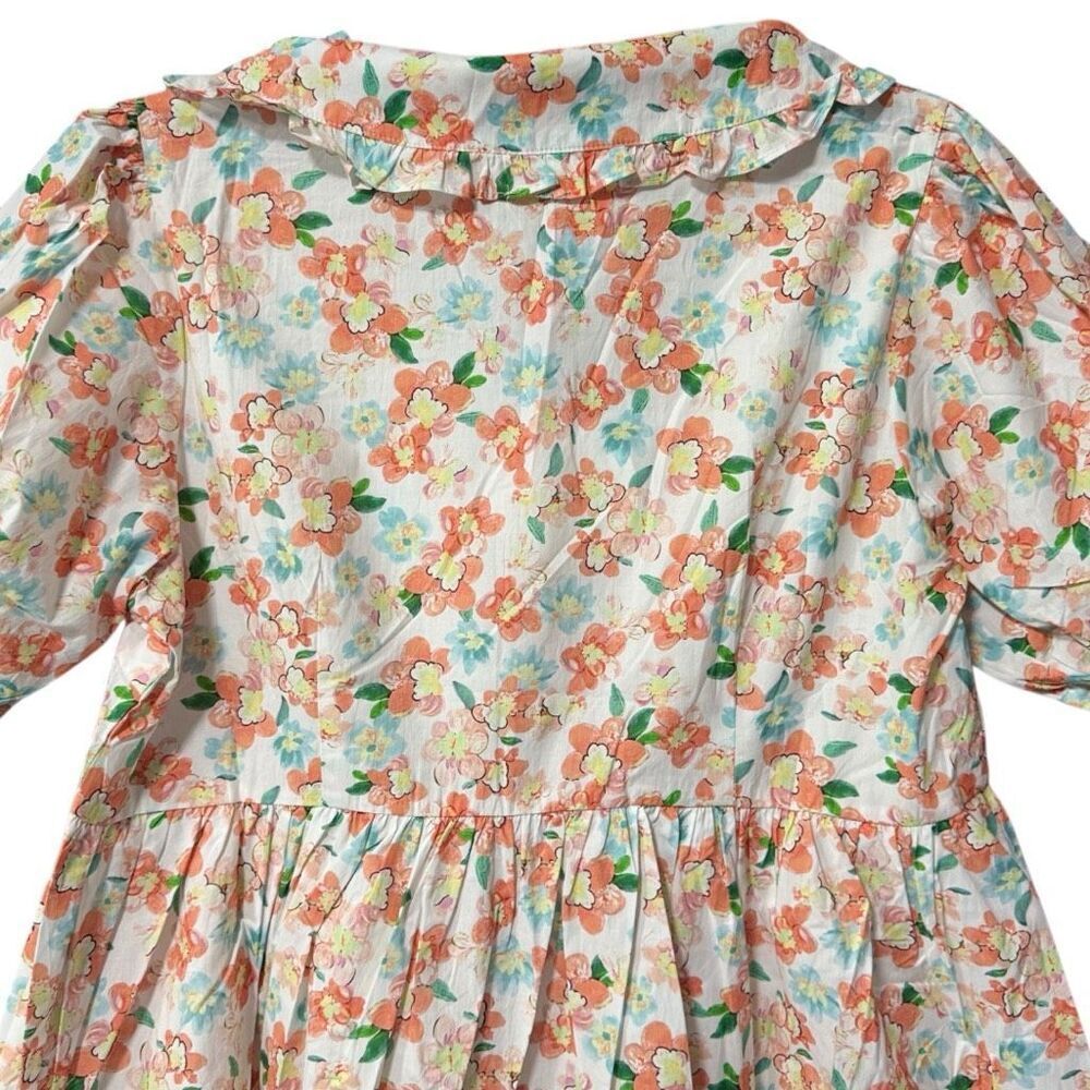 Floral Print Puff Sleeve Tie Front Mini Dress NWT  | Umgee - Picture 13 of 13